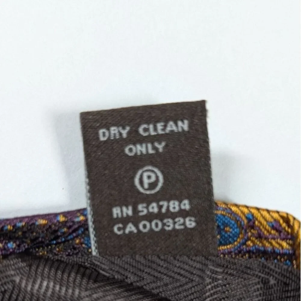 Joseph Abboud 100% Silk Paisley Tie Made In Italy Multi-Color